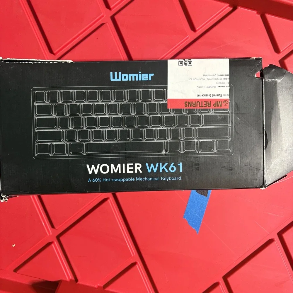 Womier WK61‎ 60% Mechanical Gaming Keyboard Hot Swappable Great Wave RGB Wired